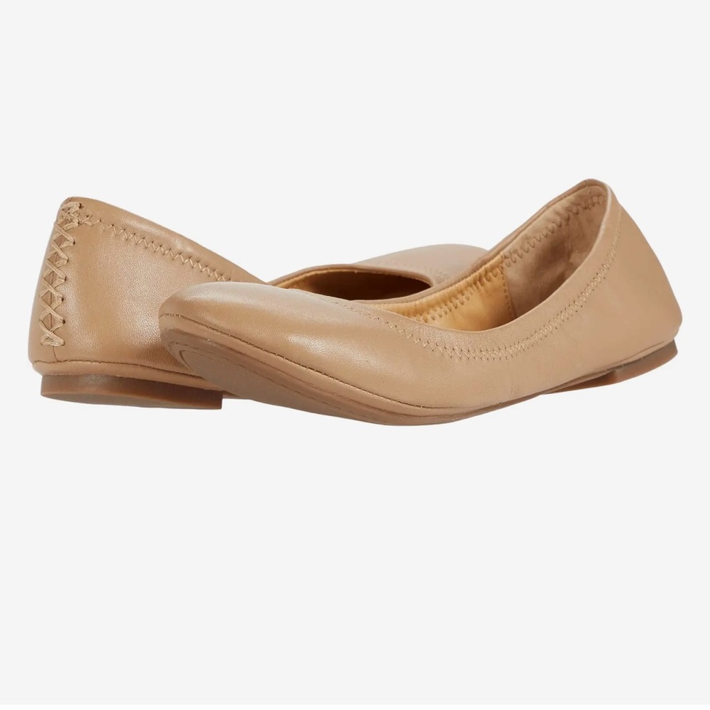 Lucky Brand Women's Emmie Nude Ballet Flat Size 6